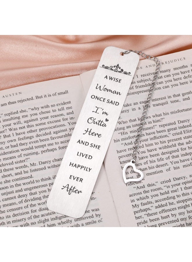 Funny Retirement Bookmark Gifts for Women 2022 Happy Retired Going Away Work Gift for Coworker Leaving Best Friend Teacher Nurse Appreciation Farewell Female Boss Day Colleague Birthday Christmas Gift - Image 3